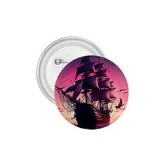 Ship Pirate Adventure Landscape Ocean Sun Heaven 1.75  Buttons