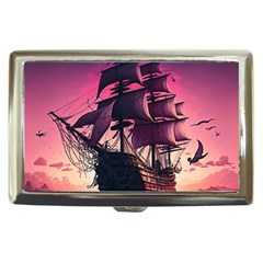 Ship Pirate Adventure Landscape Ocean Sun Heaven Cigarette Money Case by danenraven