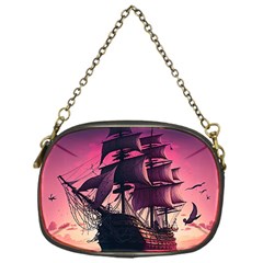 Ship Pirate Adventure Landscape Ocean Sun Heaven Chain Purse (one Side) by danenraven