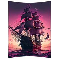 Ship Pirate Adventure Landscape Ocean Sun Heaven Back Support Cushion