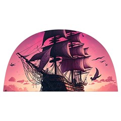 Ship Pirate Adventure Landscape Ocean Sun Heaven Anti scalding pot cap