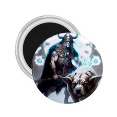 Ai Generated Viking God Fantasy Dog Norse Man 2 25  Magnets by danenraven