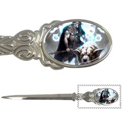 Ai Generated Viking God Fantasy Dog Norse Man Letter Opener by danenraven