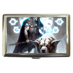 Ai Generated Viking God Fantasy Dog Norse Man Cigarette Money Case by danenraven