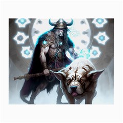 Ai Generated Viking God Fantasy Dog Norse Man Small Glasses Cloth by danenraven