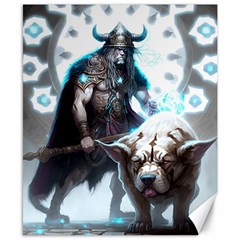 Ai Generated Viking God Fantasy Dog Norse Man Canvas 8  X 10  by danenraven