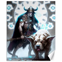 Ai Generated Viking God Fantasy Dog Norse Man Canvas 11  X 14  by danenraven