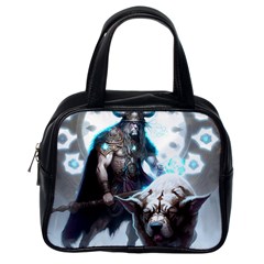 Ai Generated Viking God Fantasy Dog Norse Man Classic Handbag (one Side) by danenraven