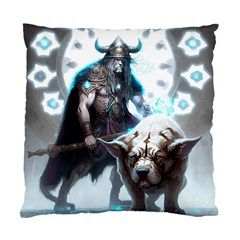 Ai Generated Viking God Fantasy Dog Norse Man Standard Cushion Case (one Side) by danenraven