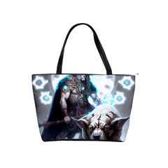 Ai Generated Viking God Fantasy Dog Norse Man Classic Shoulder Handbag by danenraven