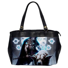 Ai Generated Viking God Fantasy Dog Norse Man Oversize Office Handbag by danenraven