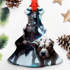 Ai Generated Viking God Fantasy Dog Norse Man Ornament (christmas Tree) 