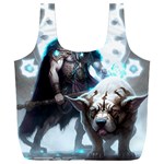 Ai Generated Viking God Fantasy Dog Norse Man Full Print Recycle Bag (XXXL) Front