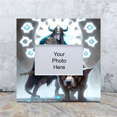 Ai Generated Viking God Fantasy Dog Norse Man White Box Photo Frame 4  X 6  by danenraven