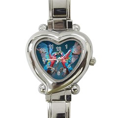 Birds Parrots Love Ornithology Species Fauna Heart Italian Charm Watch by danenraven