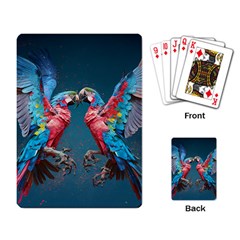 Birds Parrots Love Ornithology Species Fauna Playing Cards Single Design (rectangle)