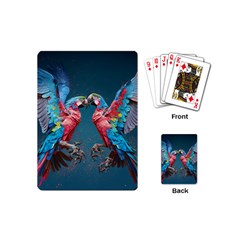 Birds Parrots Love Ornithology Species Fauna Playing Cards Single Design (mini)