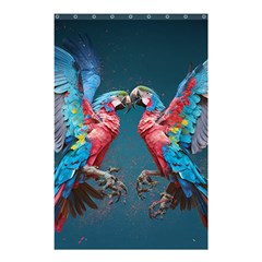 Birds Parrots Love Ornithology Species Fauna Shower Curtain 48  X 72  (small)  by danenraven