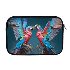 Birds Parrots Love Ornithology Species Fauna Apple Macbook Pro 17  Zipper Case by danenraven