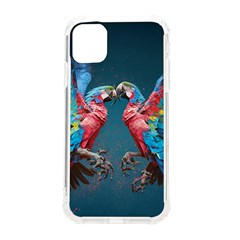 Birds Parrots Love Ornithology Species Fauna Iphone 11 Tpu Uv Print Case by danenraven