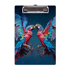 Birds Parrots Love Ornithology Species Fauna A5 Acrylic Clipboard