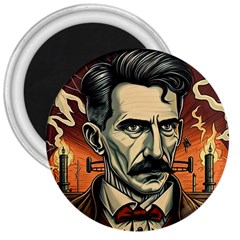 Ai Generated Nikola Tesla Tesla Nikolas Electricity 3  Magnets by danenraven