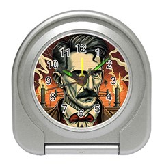 Ai Generated Nikola Tesla Tesla Nikolas Electricity Travel Alarm Clock by danenraven