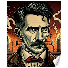 Ai Generated Nikola Tesla Tesla Nikolas Electricity Canvas 16  X 20  by danenraven