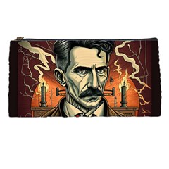 Ai Generated Nikola Tesla Tesla Nikolas Electricity Pencil Case by danenraven