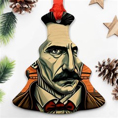 Ai Generated Nikola Tesla Tesla Nikolas Electricity Ornament (christmas Tree)  by danenraven