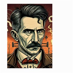 Ai Generated Nikola Tesla Tesla Nikolas Electricity Large Garden Flag (two Sides) by danenraven