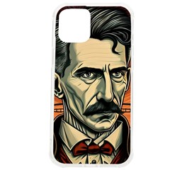 Ai Generated Nikola Tesla Tesla Nikolas Electricity Iphone 12 Pro Max Tpu Uv Print Case by danenraven