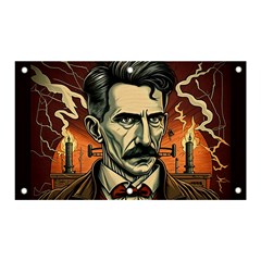 Ai Generated Nikola Tesla Tesla Nikolas Electricity Banner And Sign 5  X 3  by danenraven