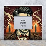 Ai Generated Nikola Tesla Tesla Nikolas Electricity White Wall Photo Frame 5  x 7  Front