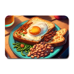 Ai Generated Breakfast Egg Beans Toast Plate Plate Mats by danenraven