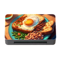 Ai Generated Breakfast Egg Beans Toast Plate Memory Card Reader With Cf by danenraven