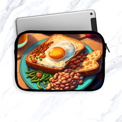 Ai Generated Breakfast Egg Beans Toast Plate Apple Ipad Mini Zipper Cases by danenraven