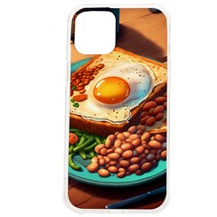 Ai Generated Breakfast Egg Beans Toast Plate Iphone 12 Pro Max Tpu Uv Print Case by danenraven