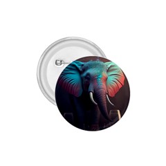 Ai Generated Elephant Tusks Trunk Wildlife Africa 1 75  Buttons by danenraven