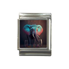 Ai Generated Elephant Tusks Trunk Wildlife Africa Italian Charm (13mm) by danenraven