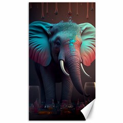 Ai Generated Elephant Tusks Trunk Wildlife Africa Canvas 40  X 72  by danenraven