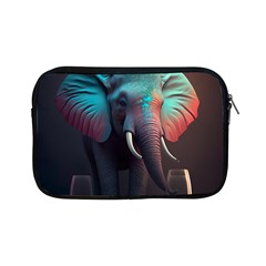 Ai Generated Elephant Tusks Trunk Wildlife Africa Apple Ipad Mini Zipper Cases by danenraven