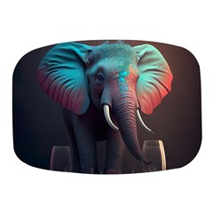 Ai Generated Elephant Tusks Trunk Wildlife Africa Mini Square Pill Box by danenraven