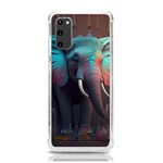 Ai Generated Elephant Tusks Trunk Wildlife Africa Samsung Galaxy S20 6.2 Inch TPU UV Case Front