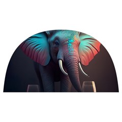 Ai Generated Elephant Tusks Trunk Wildlife Africa Anti Scalding Pot Cap by danenraven