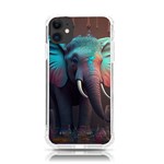 Ai Generated Elephant Tusks Trunk Wildlife Africa iPhone 11 TPU UV Print Case Front