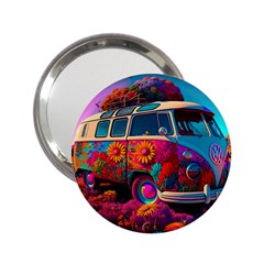 Ai Generated Beetle Volkswagen Bug Car Bus 2 25  Handbag Mirrors by danenraven