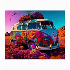 Ai Generated Beetle Volkswagen Bug Car Bus Small Glasses Cloth (2 Sides) by danenraven