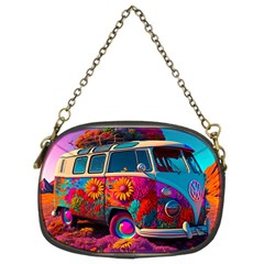 Ai Generated Beetle Volkswagen Bug Car Bus Chain Purse (two Sides) by danenraven