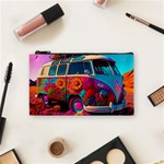 Ai Generated Beetle Volkswagen Bug Car Bus Cosmetic Bag (Small) Front